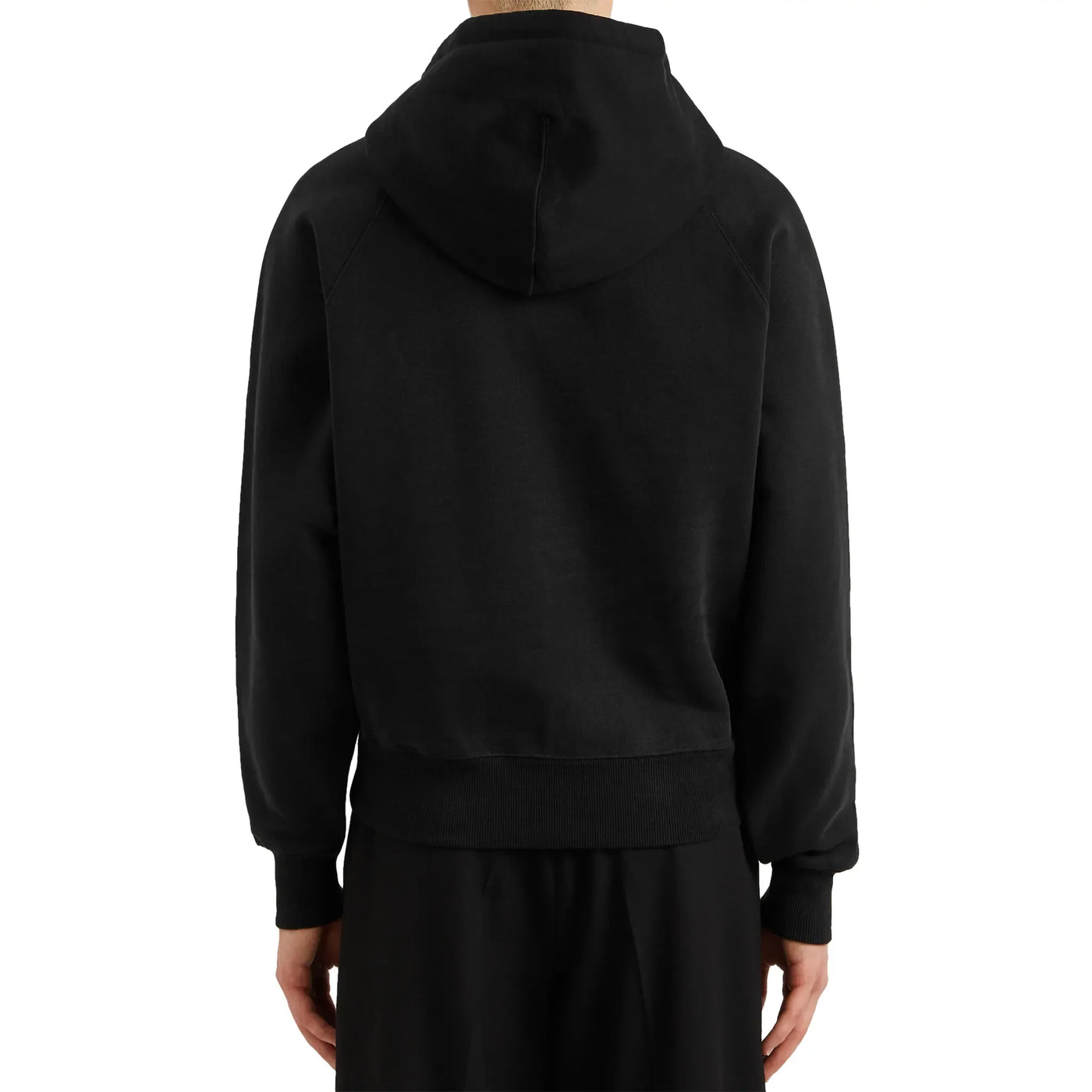 Hoodie Ami Paris AMI de Coeur Logo Cotton Noir — vue 2