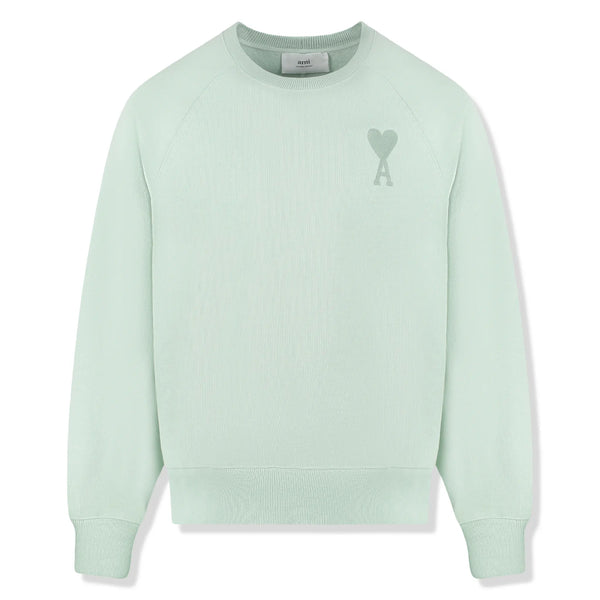 Sweat Ami Paris AMI de Coeur Tonal Aqua Vert