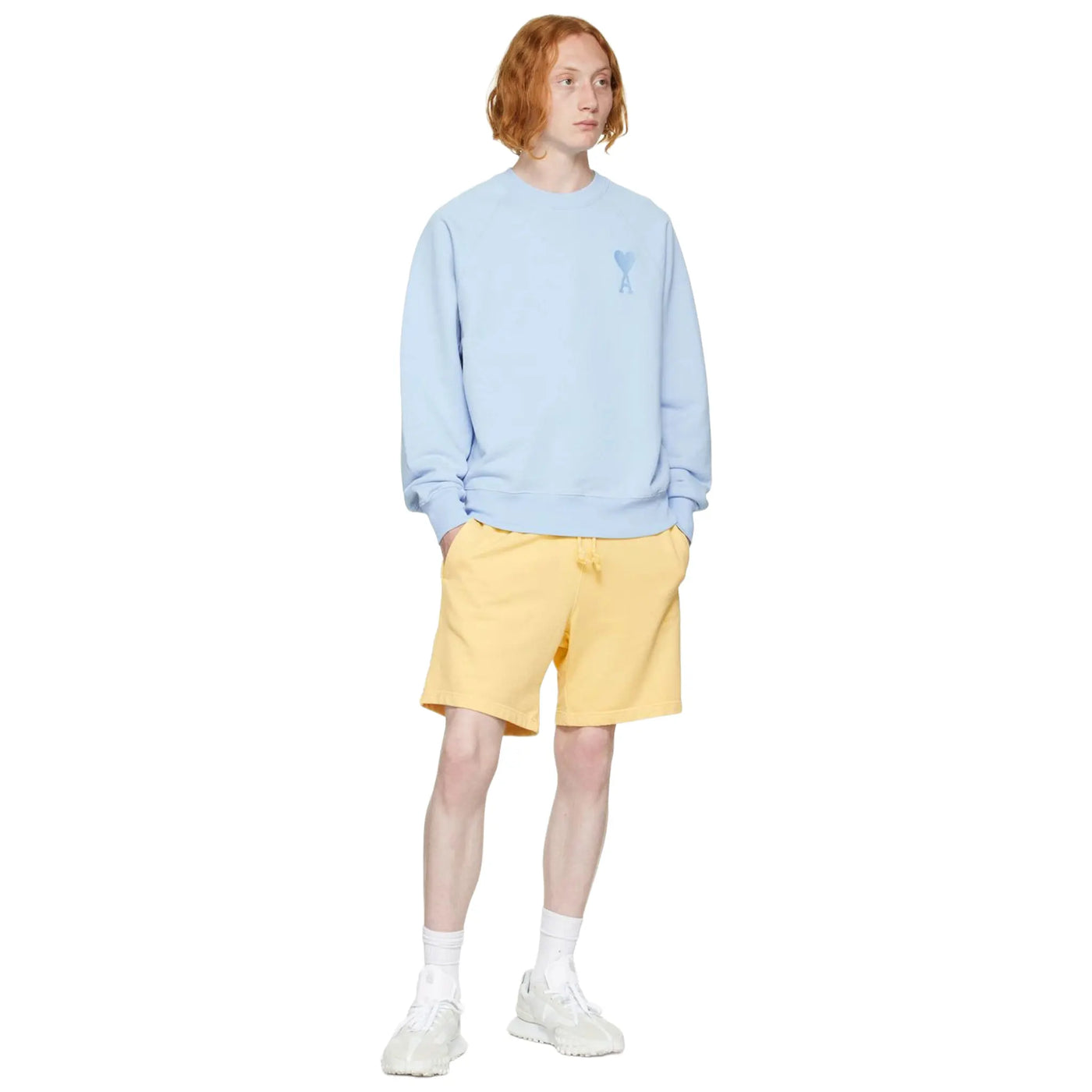 Sweat Ami Paris AMI de Coeur Tonal Boxy Fit Sky Bleu — vue 6