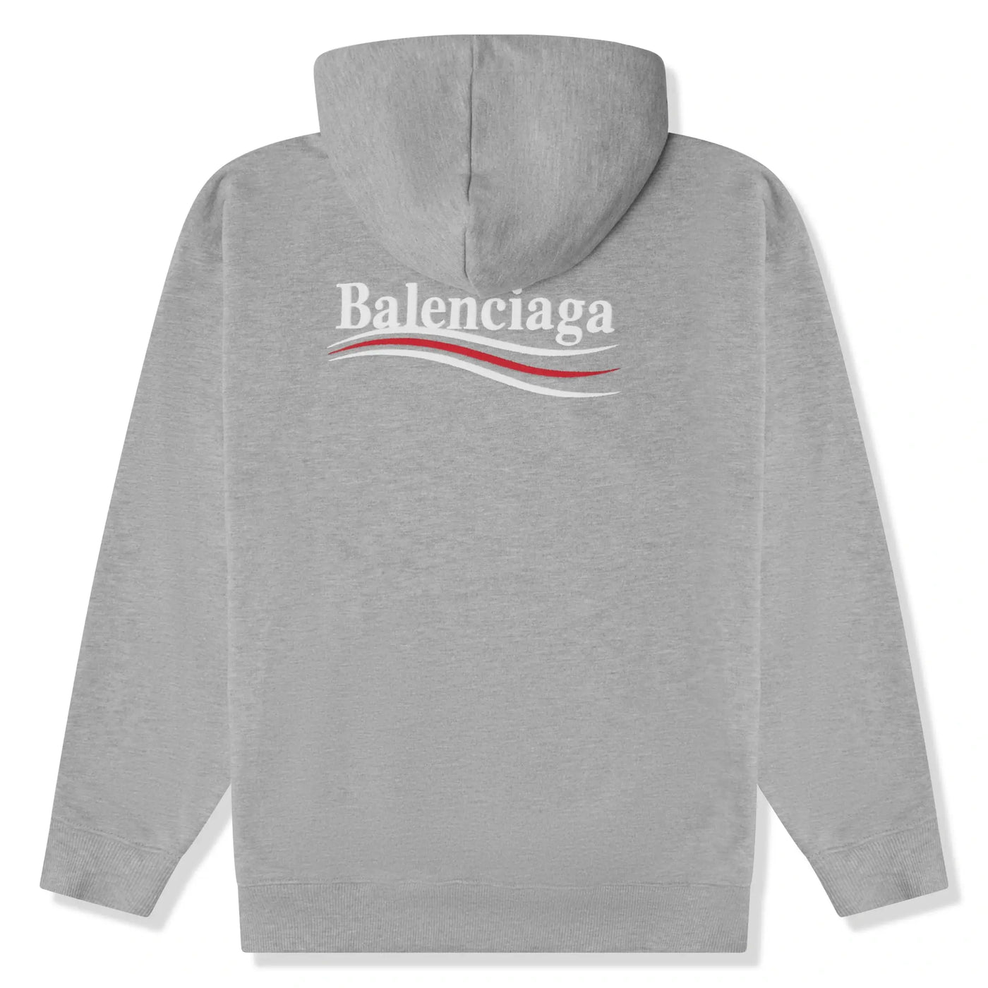 Hoodie Balenciaga Political Gris — vue 2