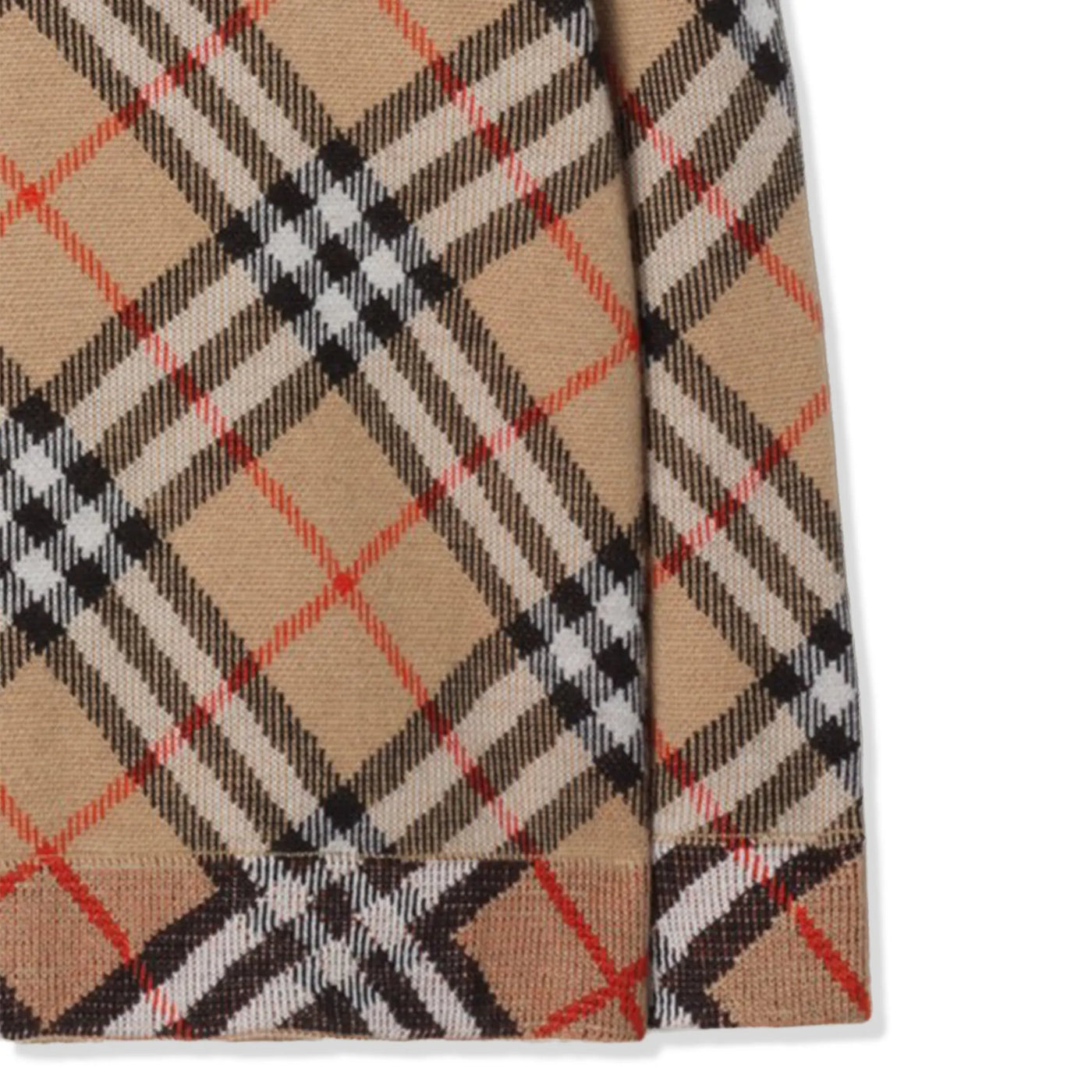 Hoodie Burberry Jimmy Check Zip-up Beige — vue 4