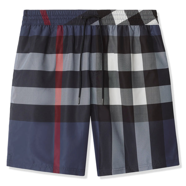 Short Burberry Check Carbon Bleu