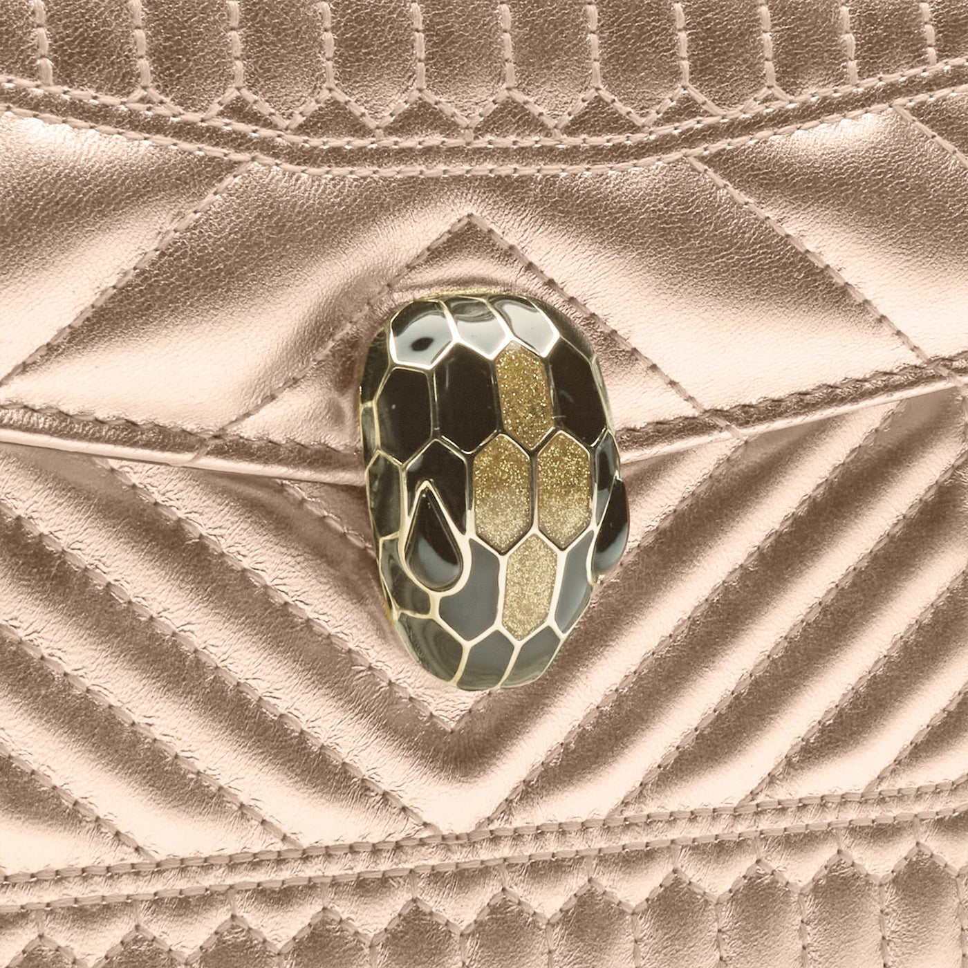 Sac Bvlgari Serpenti Nappa Leather Or — vue 5