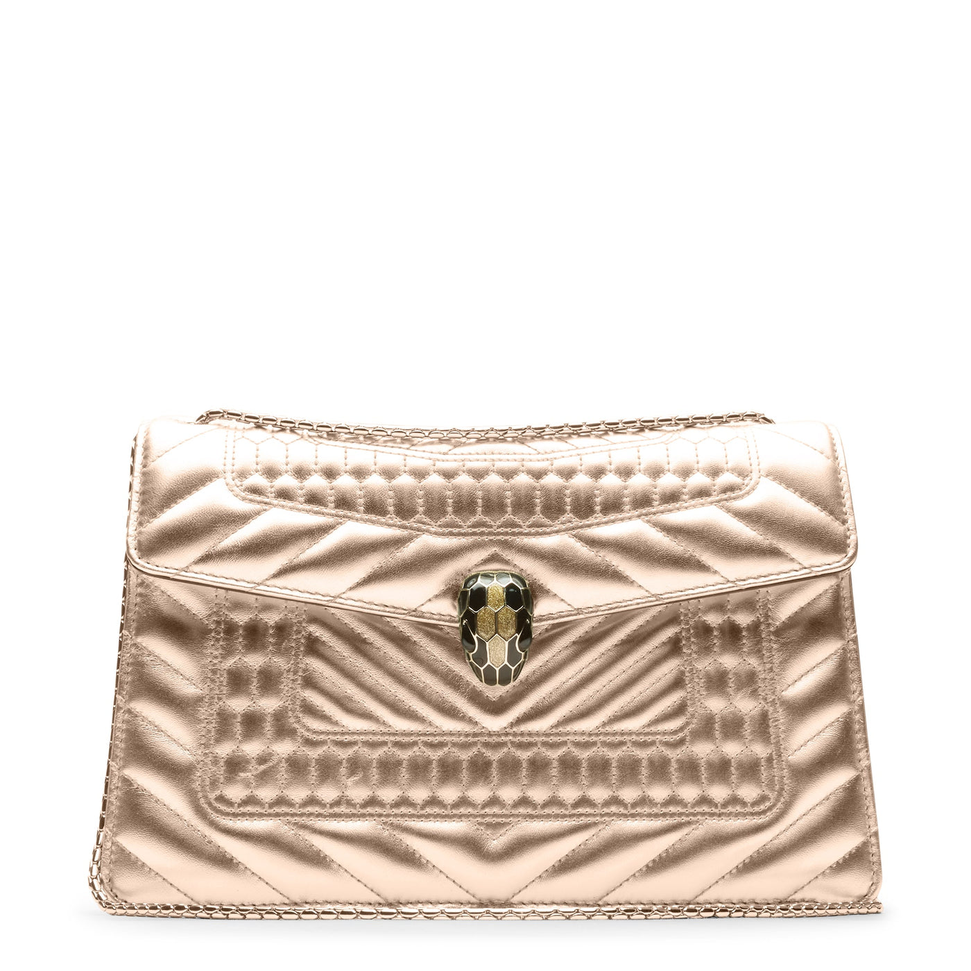 Sac Bvlgari Serpenti Nappa Leather Or