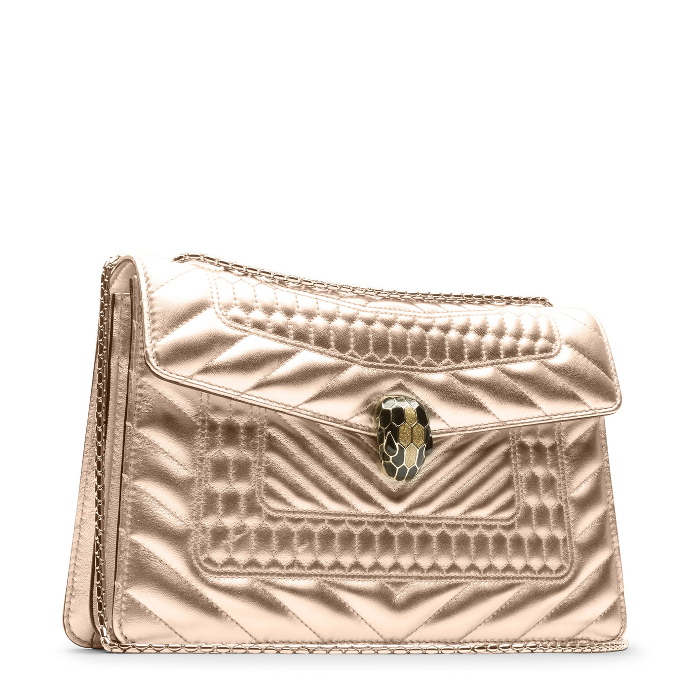 Sac Bvlgari Serpenti Nappa Leather Or — vue 3