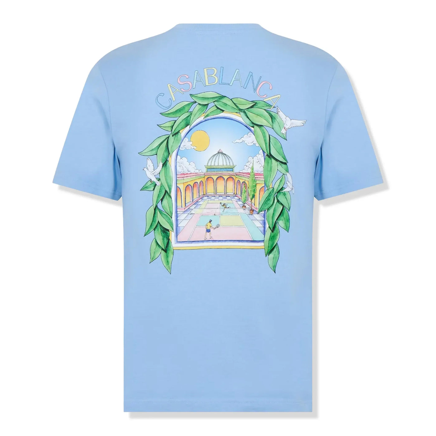 T-Shirt Casablanca Casa Larche Tennis Bleu T Shirt — vue 2