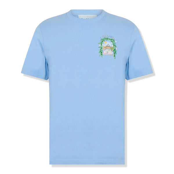 T-Shirt Casablanca Casa Larche Tennis Bleu T Shirt