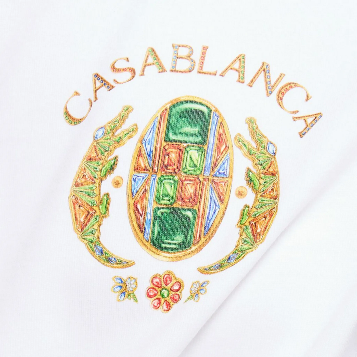 T-Shirt Casablanca Joyaux D'afrique Tennis Club Blanc T-shirt — vue 3