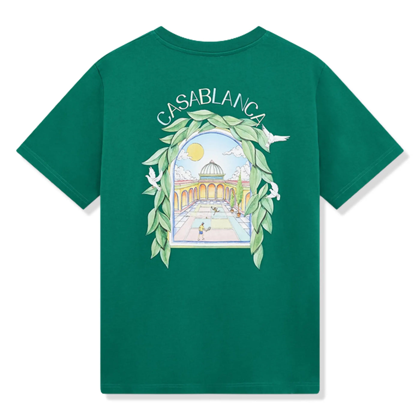 T-Shirt Casablanca L'arche Tennis Club Graphic Racing Vert T Shirt — vue 2