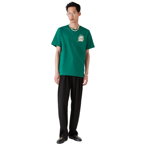 T-Shirt Casablanca L'arche Tennis Club Graphic Racing Vert T Shirt