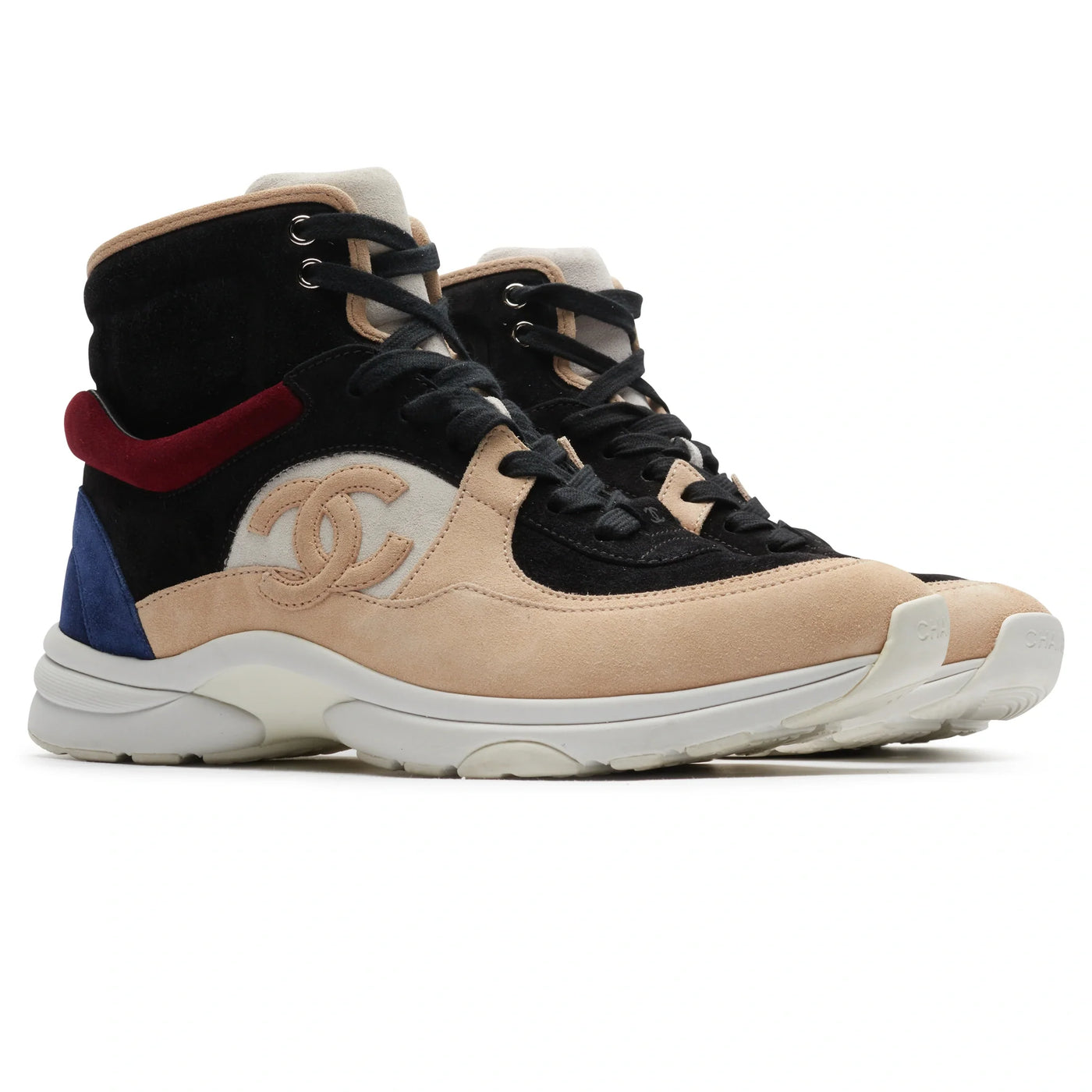 Baskets Chanel CC Cambon Tricolor High Top — vue 2