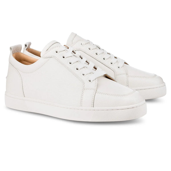Baskets Christian Louboutin Rantulow Flat Blanc Grain — alt