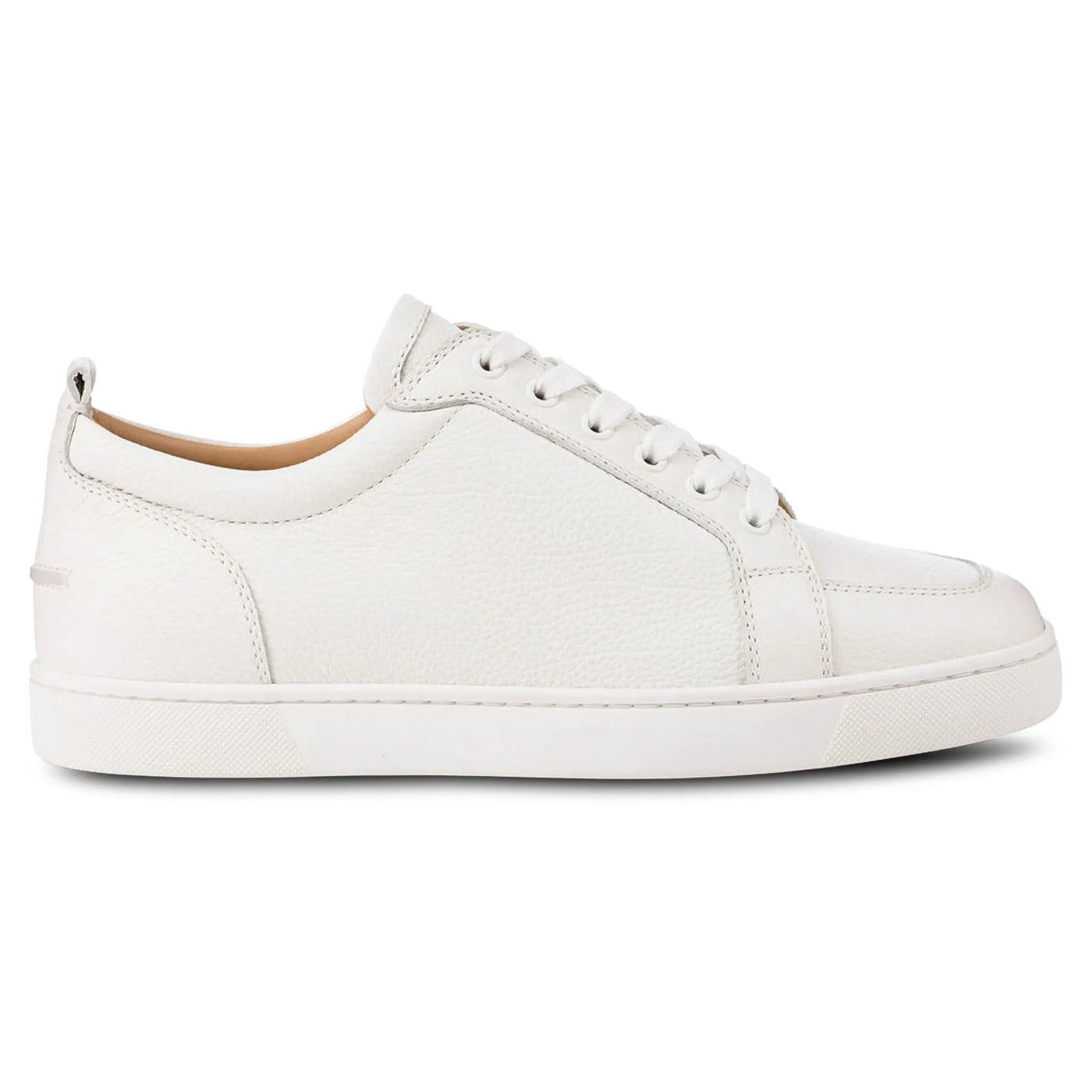 Baskets Christian Louboutin Rantulow Flat Blanc Grain