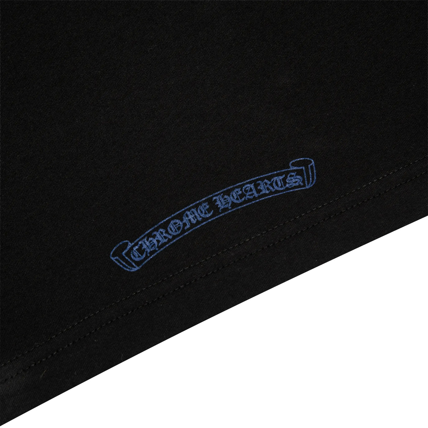 T-Shirt Chrome Hearts 1988 Neck Logo Noir Bleu T Shirt — vue 4