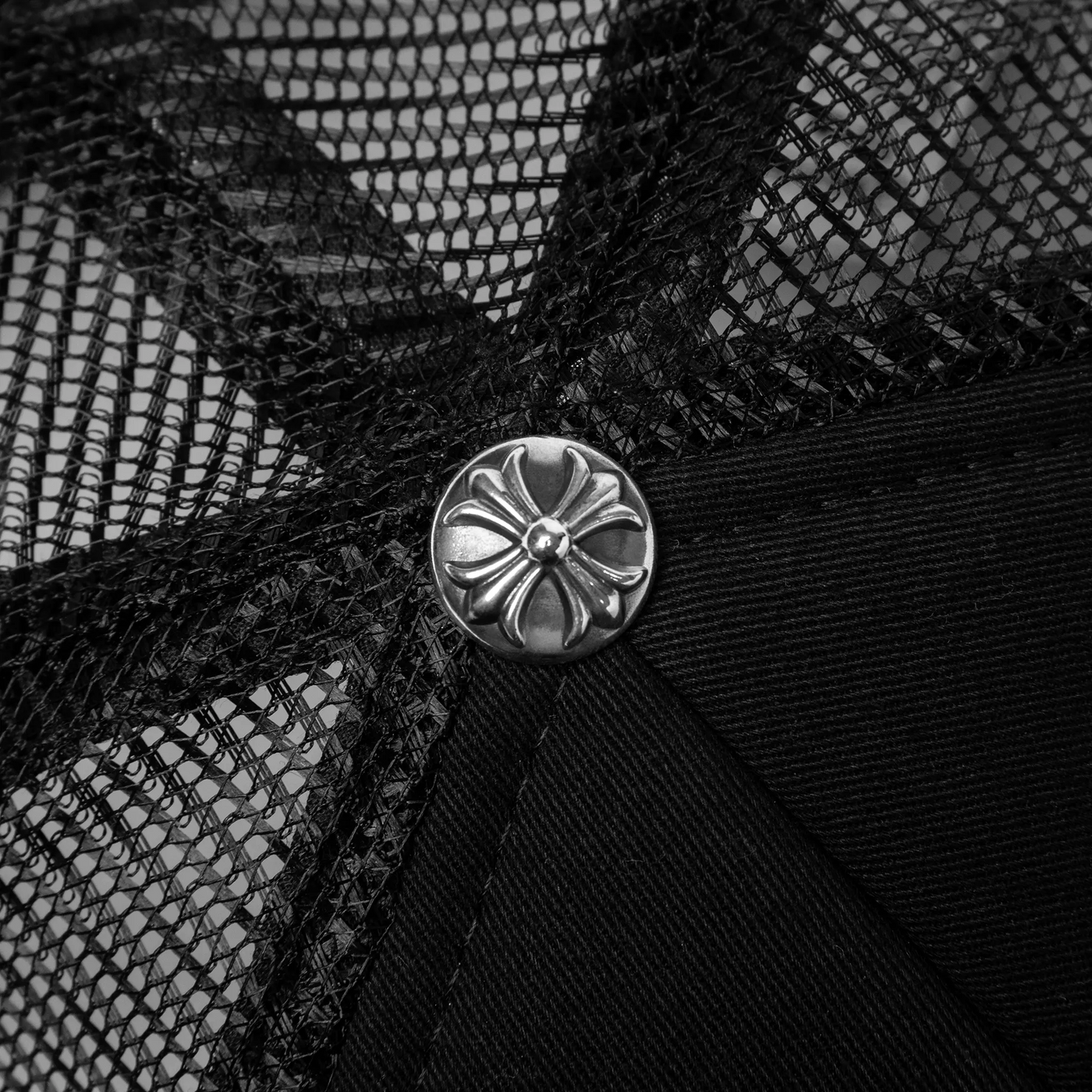 Casquette Chrome Hearts Cemetery Noir Blanc Trucker — vue 5