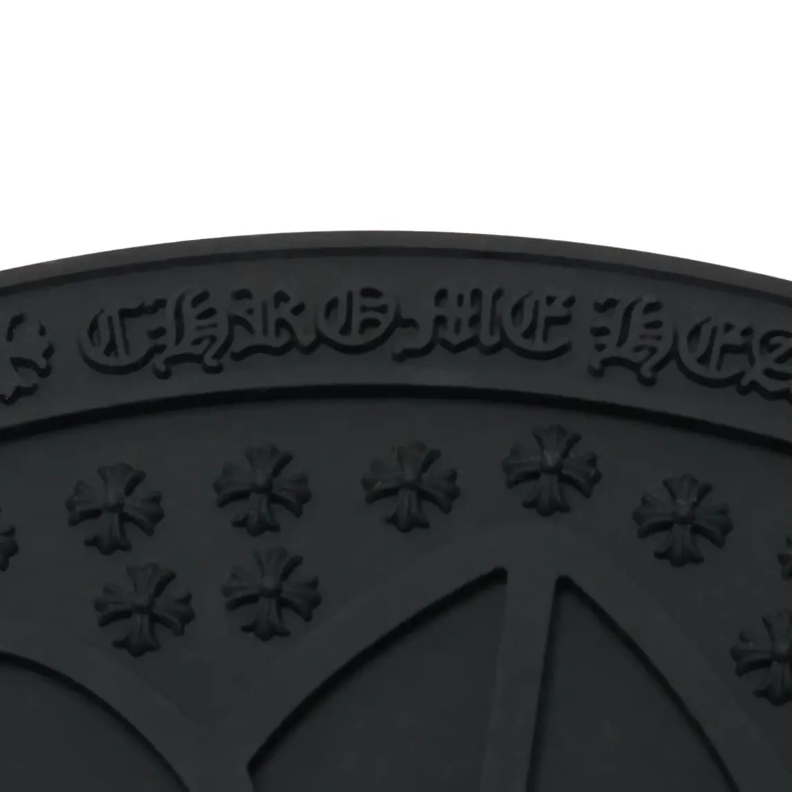 Coussin Chrome Hearts Cross Logo Round Noir Rubber Mat — vue 4