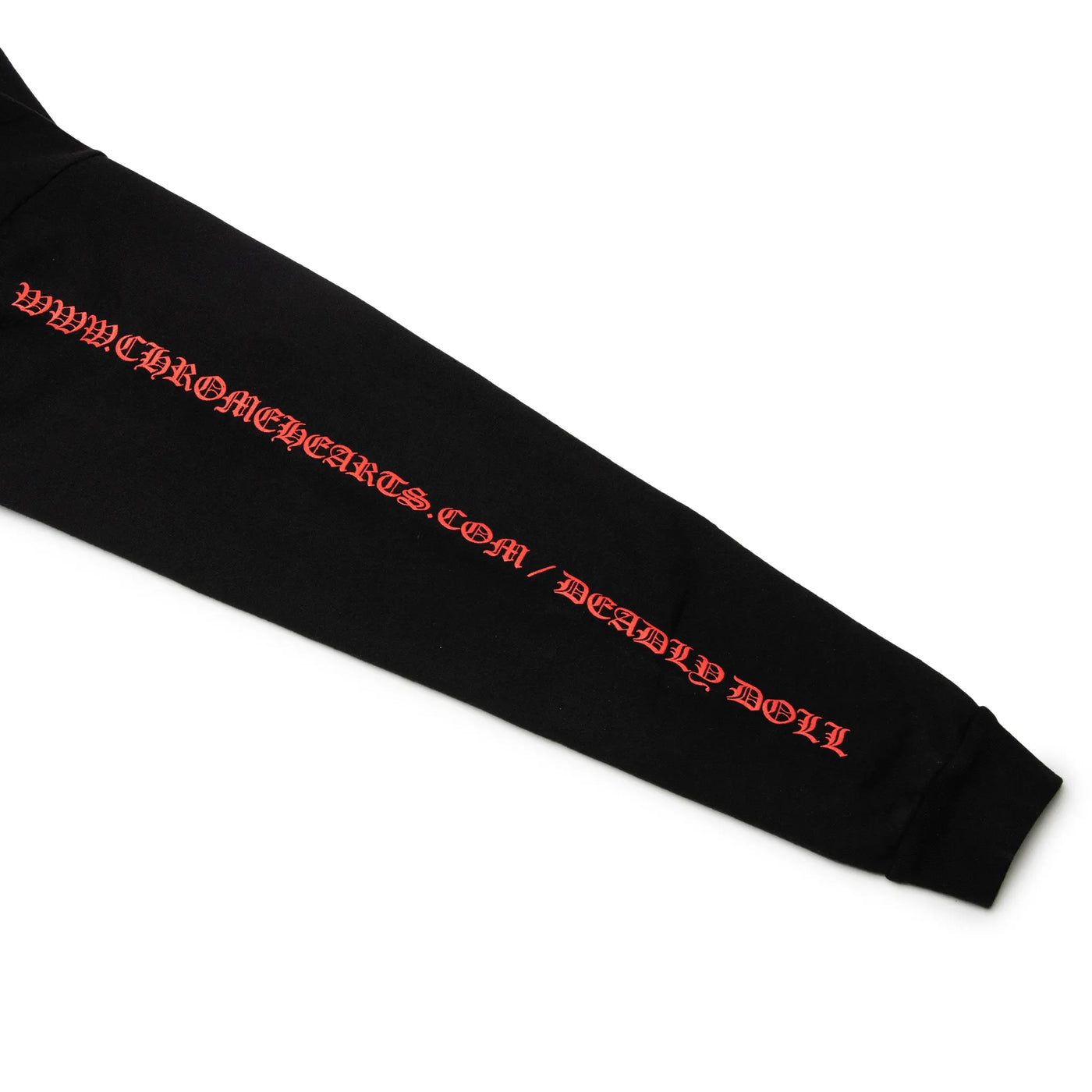 Hoodie Chrome Hearts Deadly Doll Online Exclusive Noir Rouge — vue 7