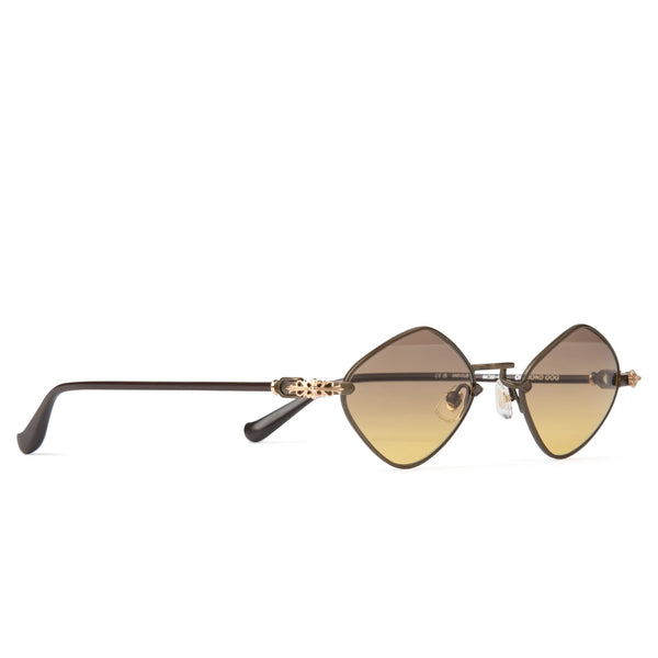 Lunettes de soleil Chrome Hearts Diamond Dog Clair Marron