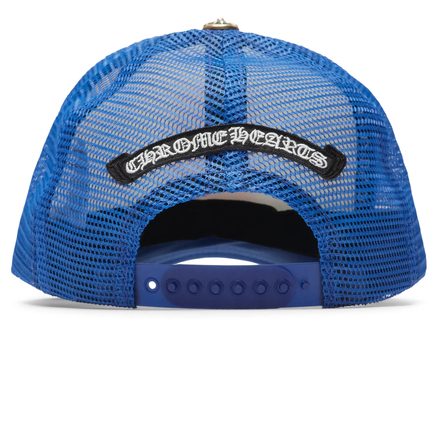 Casquette Chrome Hearts Eyechart Bleu Blanc Rouge Trucker — vue 3