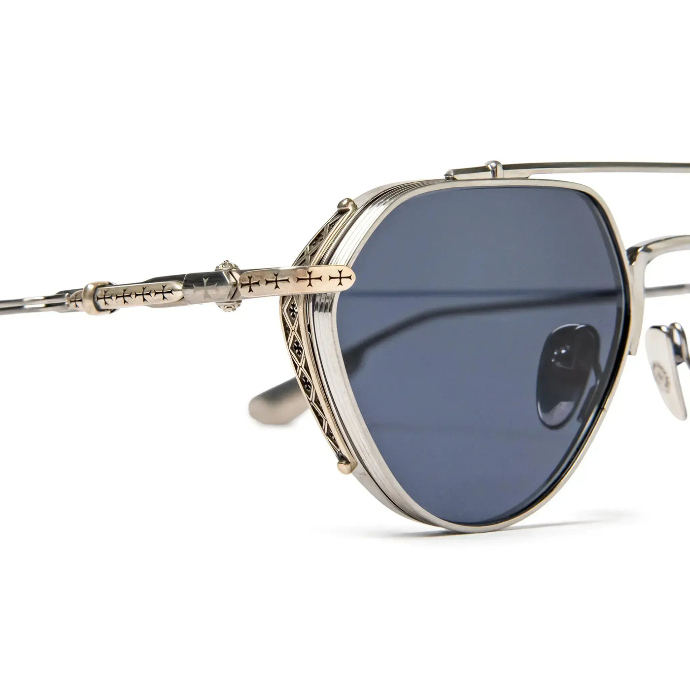 Lunettes de soleil Chrome Hearts Free Ride Brushed Alloy — vue 6