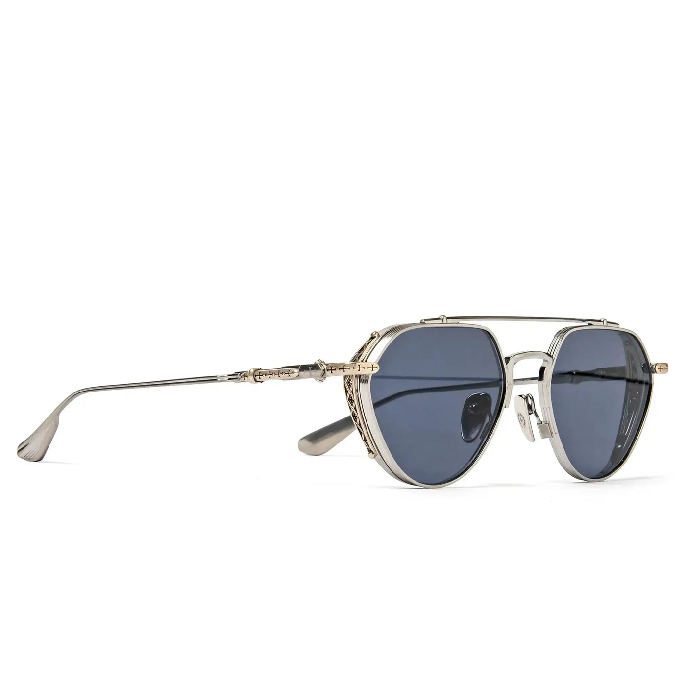 Lunettes de soleil Chrome Hearts Free Ride Brushed Alloy