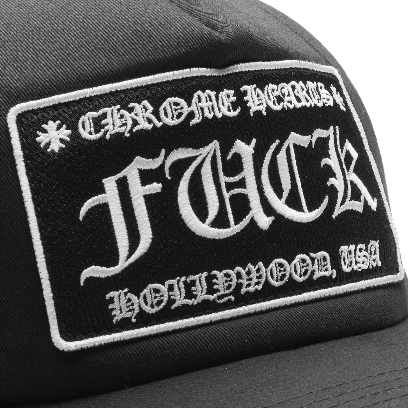 Casquette Chrome Hearts Fuck Hollywood Noir Trucker — vue 3