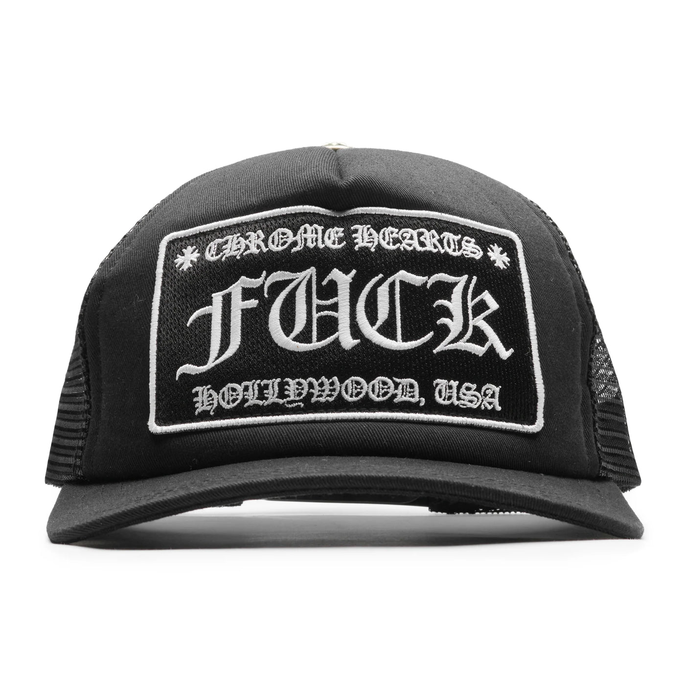 Casquette Chrome Hearts Fuck Hollywood Noir Trucker — vue 2