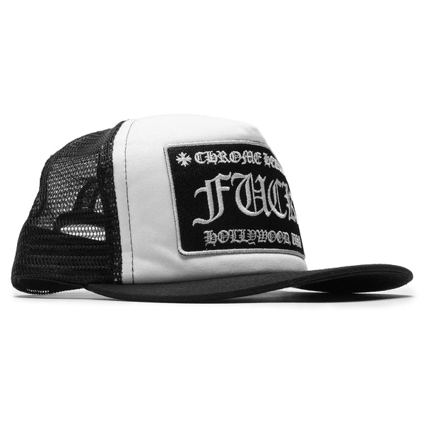 Casquette Chrome Hearts Fuck Hollywood Blanc Noir Trucker