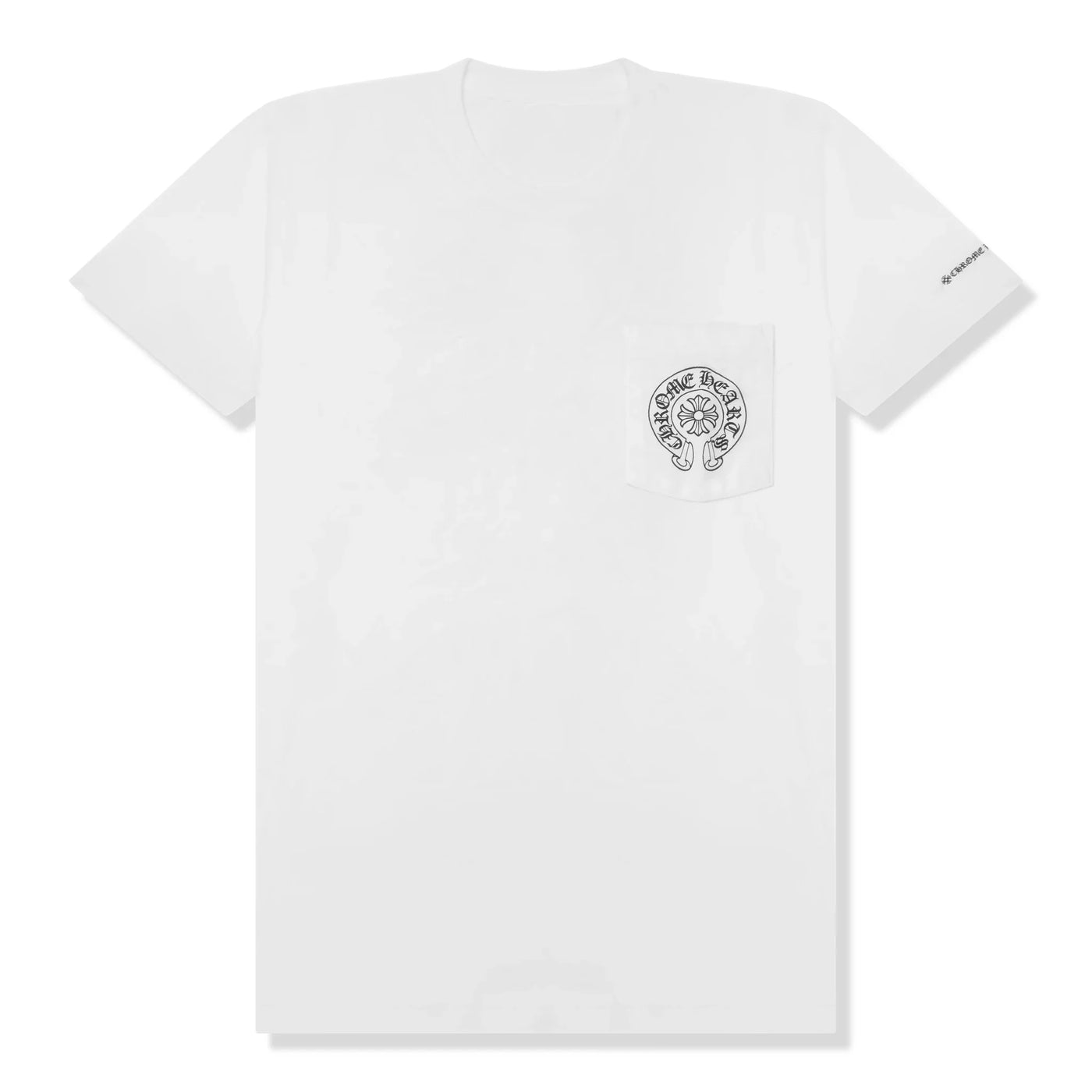 T-Shirt Chrome Hearts Horse Pocket Logo Blanc T Shirt