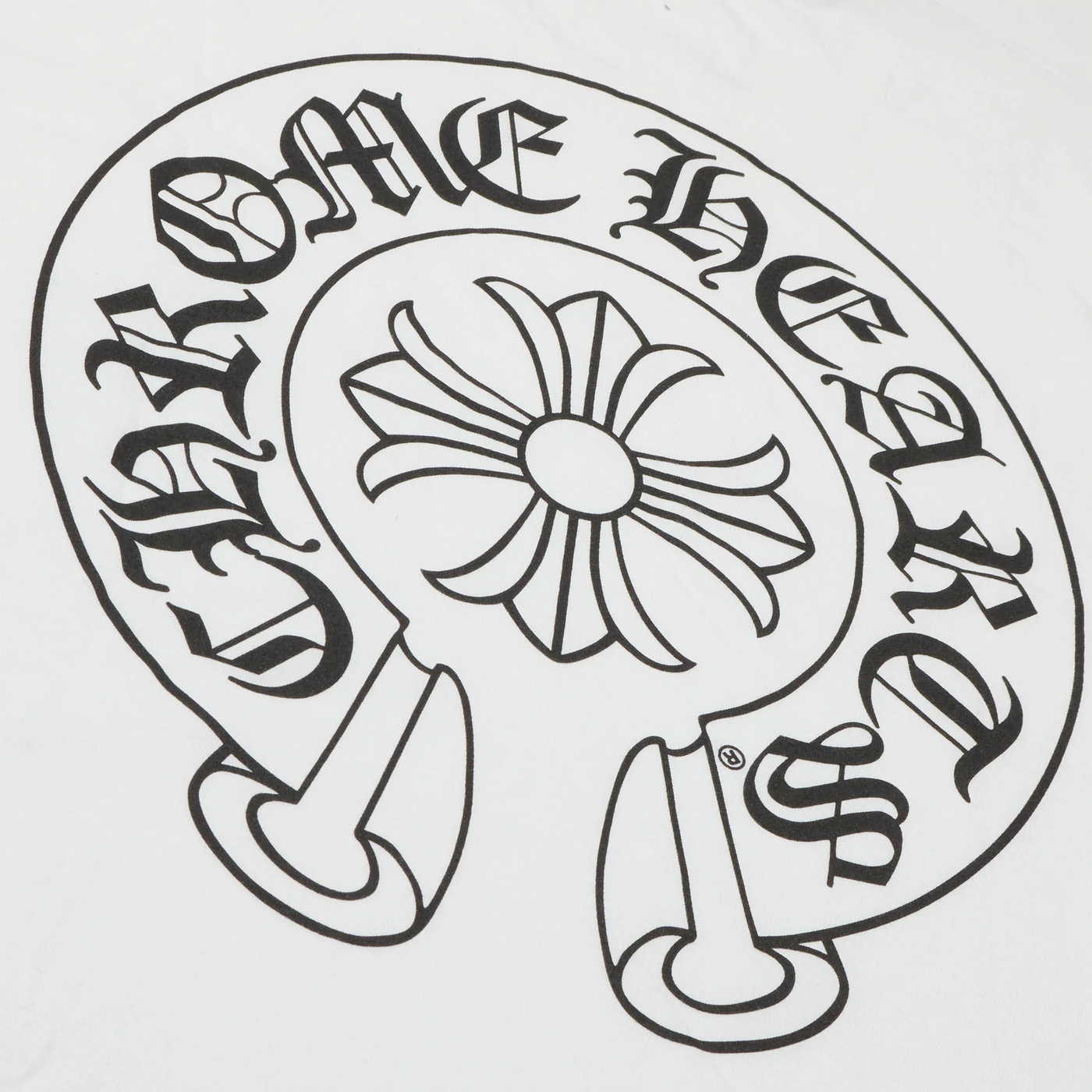 T-Shirt Chrome Hearts Horse Pocket Logo Blanc T Shirt — vue 3