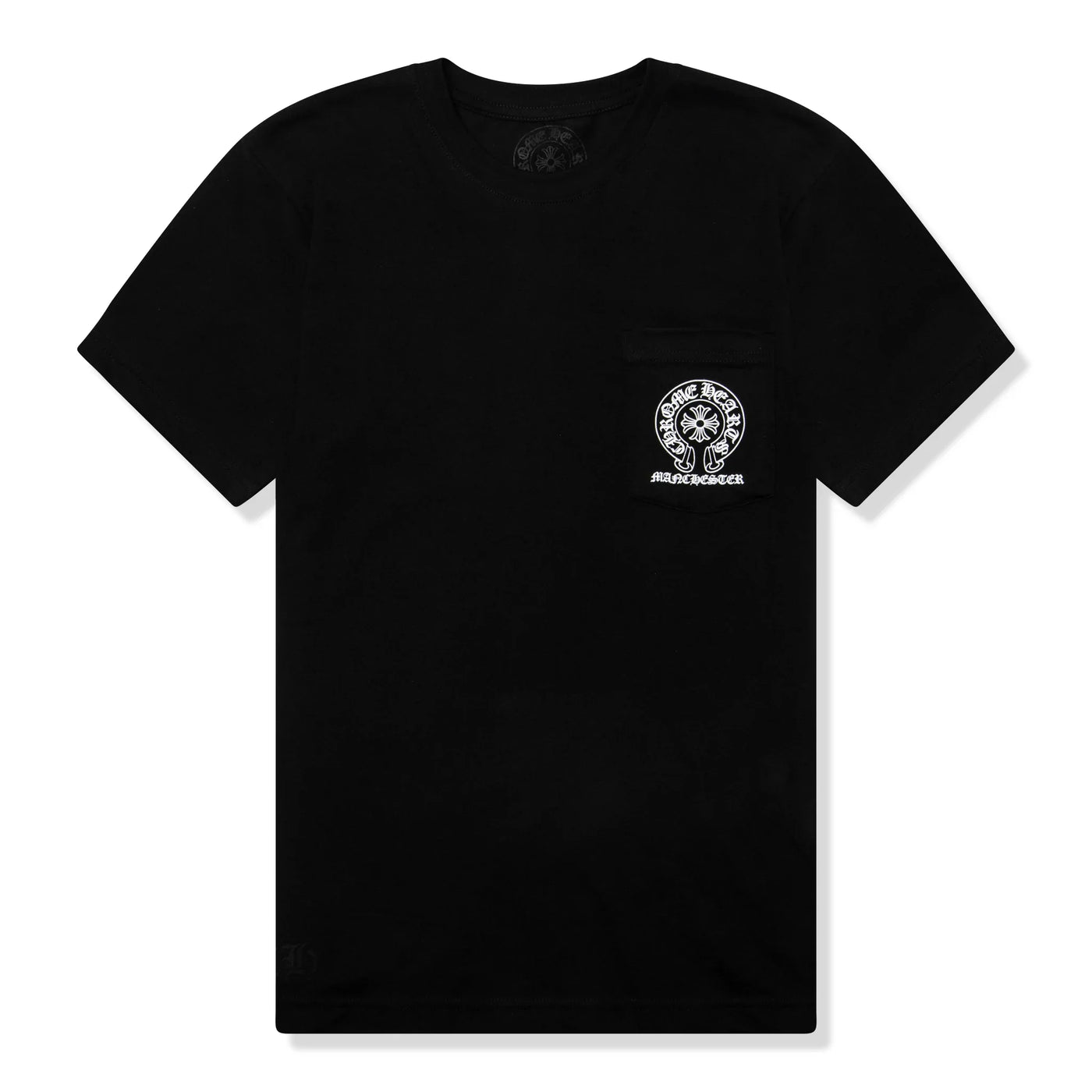 T-Shirt Chrome Hearts Manchester Exclusive Horse Pocket Logo Noir T Shirt — vue 2