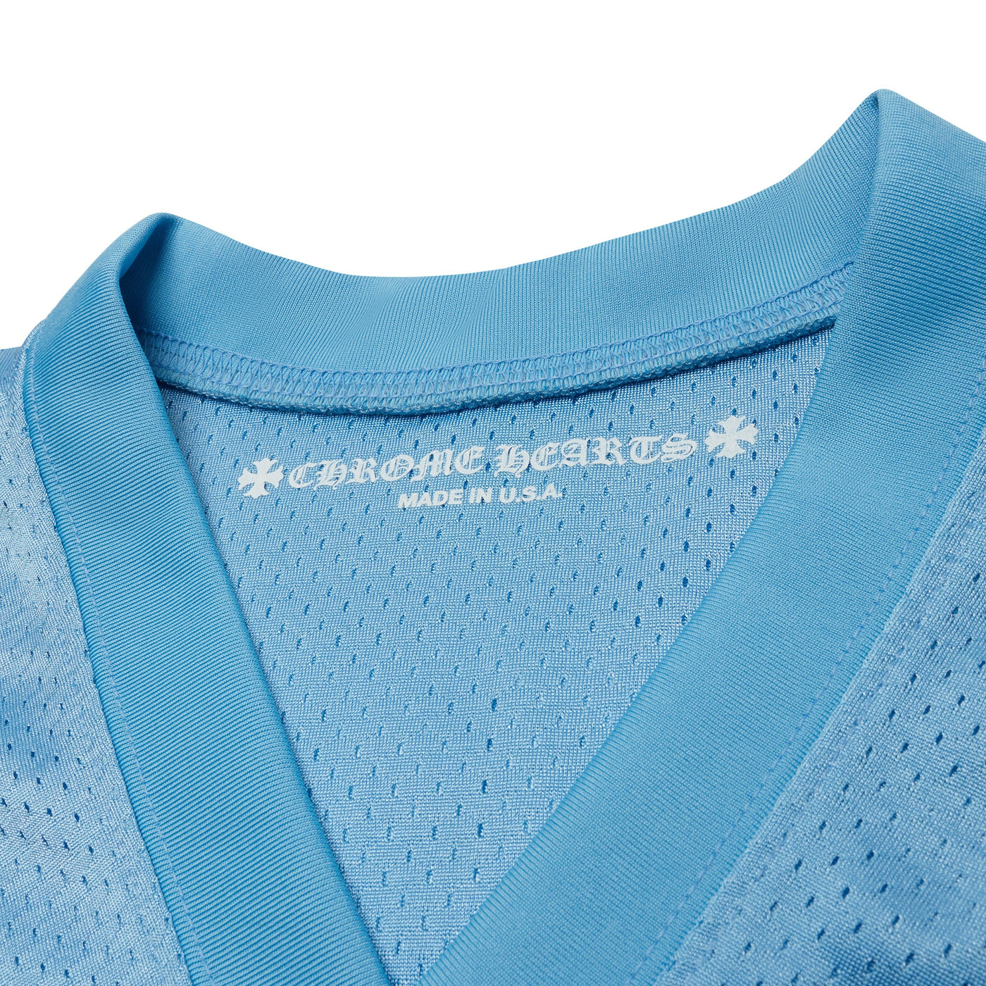 Short Chrome Hearts Stadium Mesh Bleu Jersey — vue 8