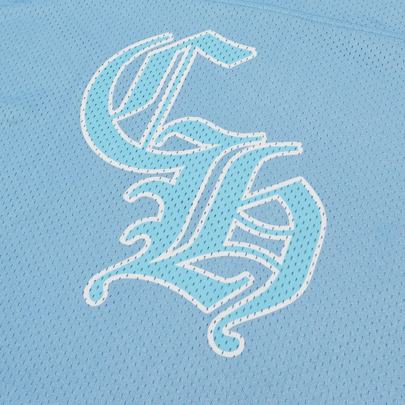 Short Chrome Hearts Stadium Mesh Bleu Jersey — vue 7