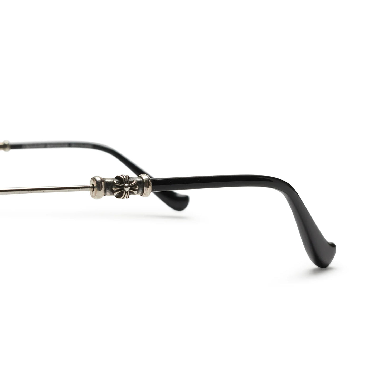 Lunettes de soleil Chrome Hearts Pills III Custom Argent Marron Diamond Cut — vue 9
