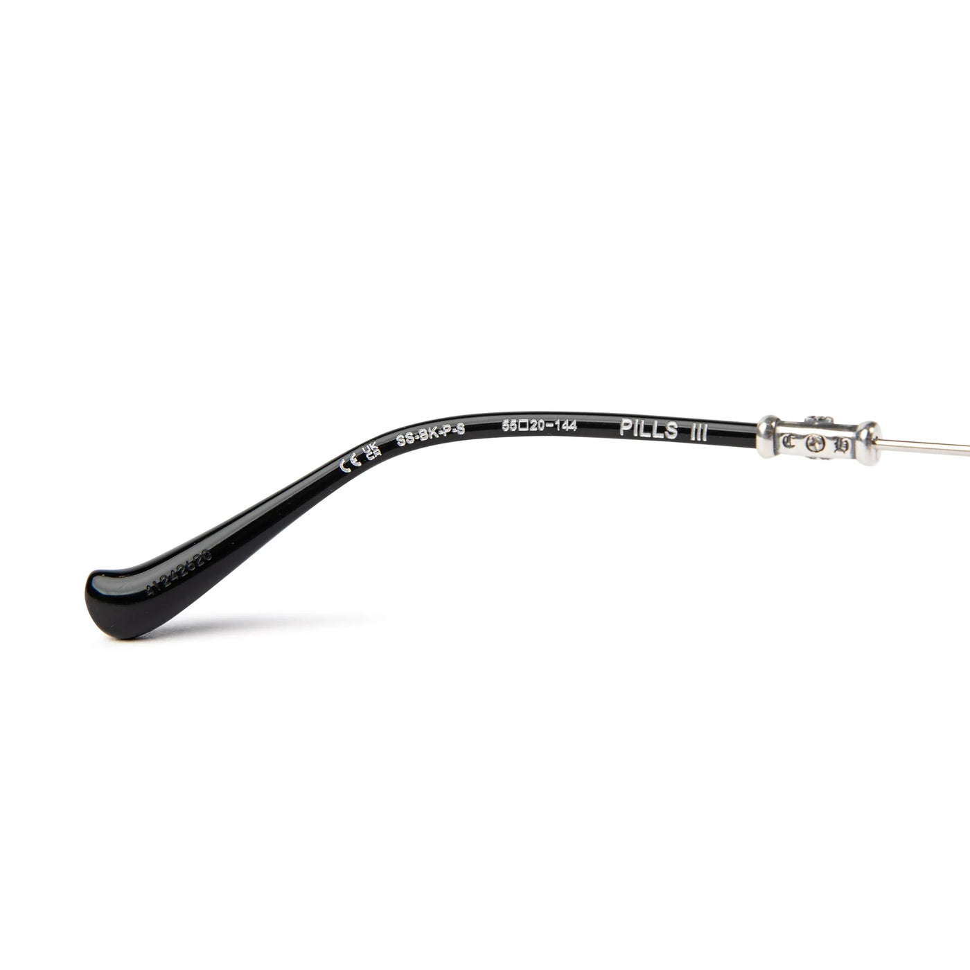Lunettes de soleil Chrome Hearts Pills III Argent Noir — vue 9