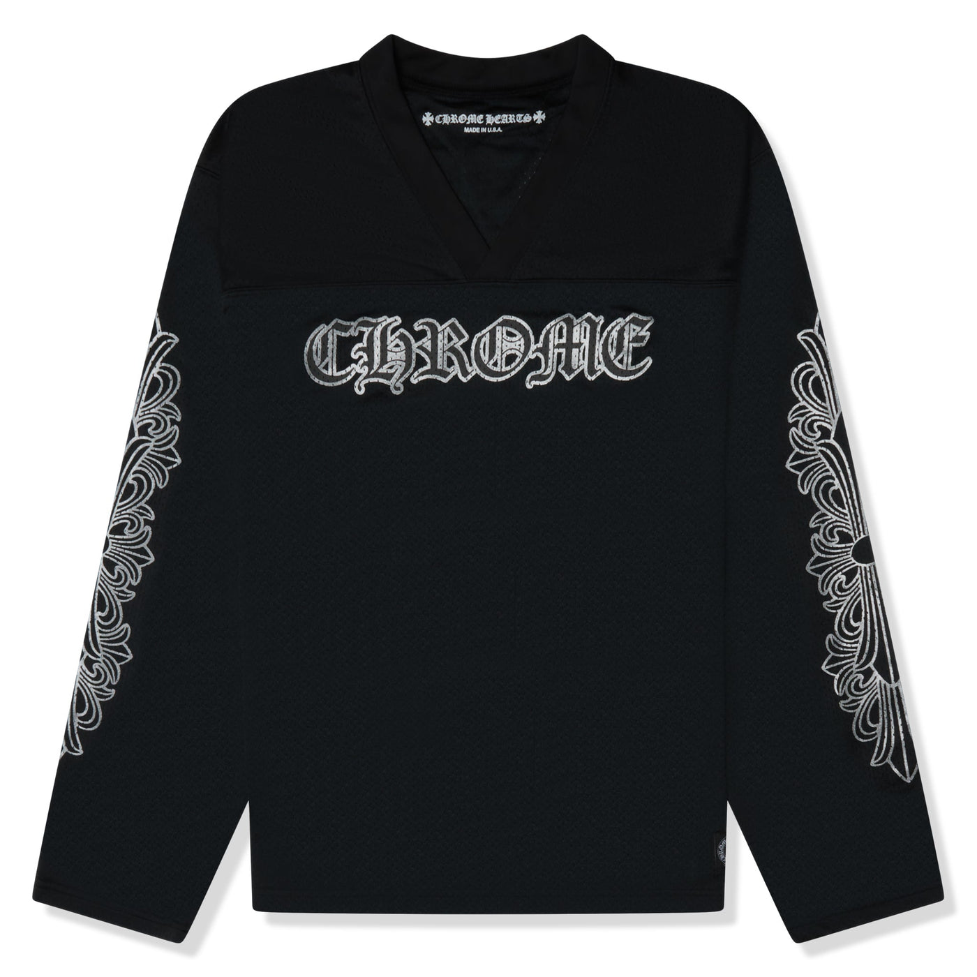T-Shirt Chrome Hearts Stadium Mesh L/S Noir Jersey