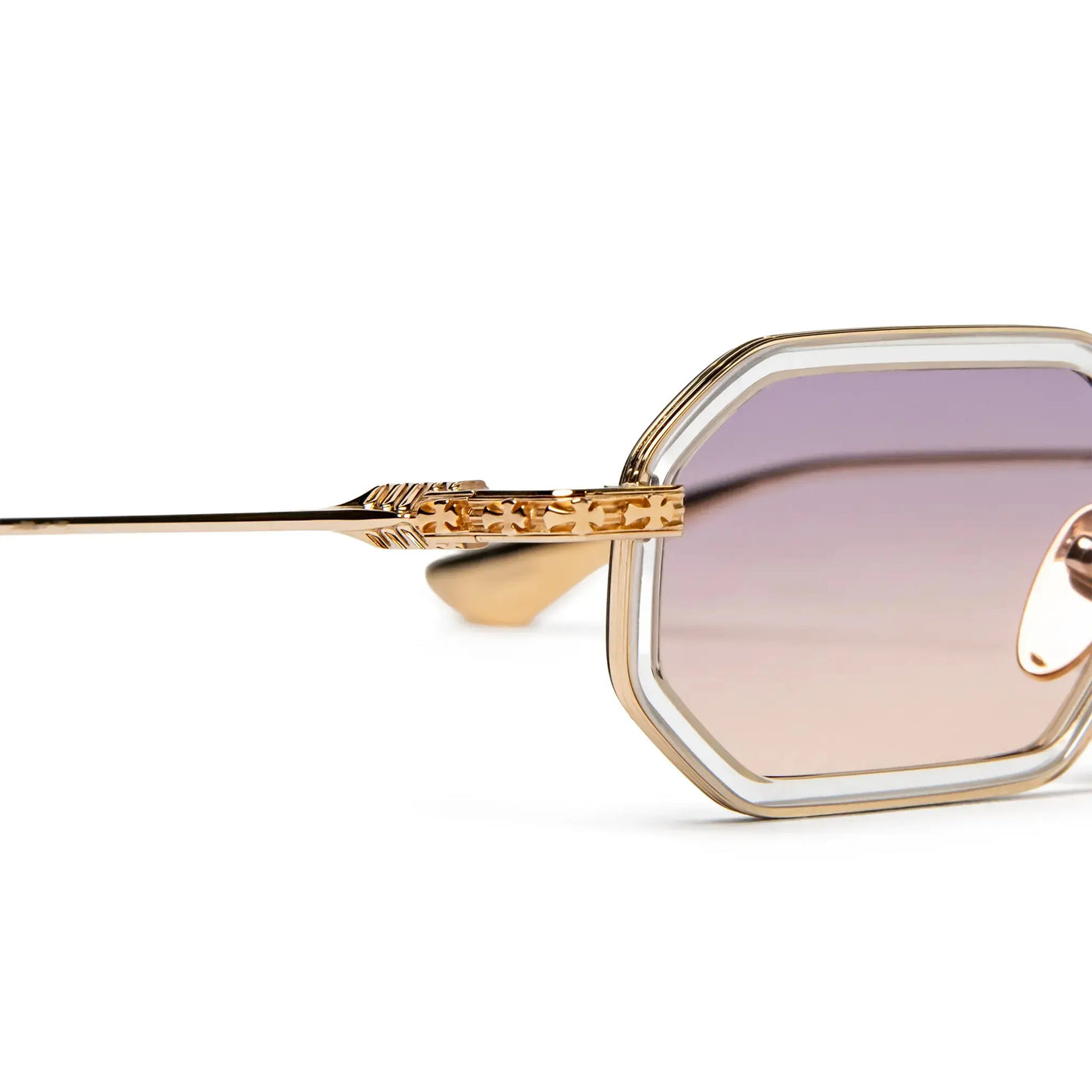 Lunettes de soleil Chrome Hearts Stylida Crystal Or Gradient — vue 3