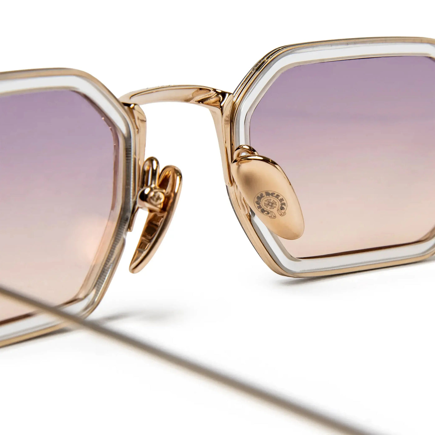 Lunettes de soleil Chrome Hearts Stylida Crystal Or Gradient — vue 5