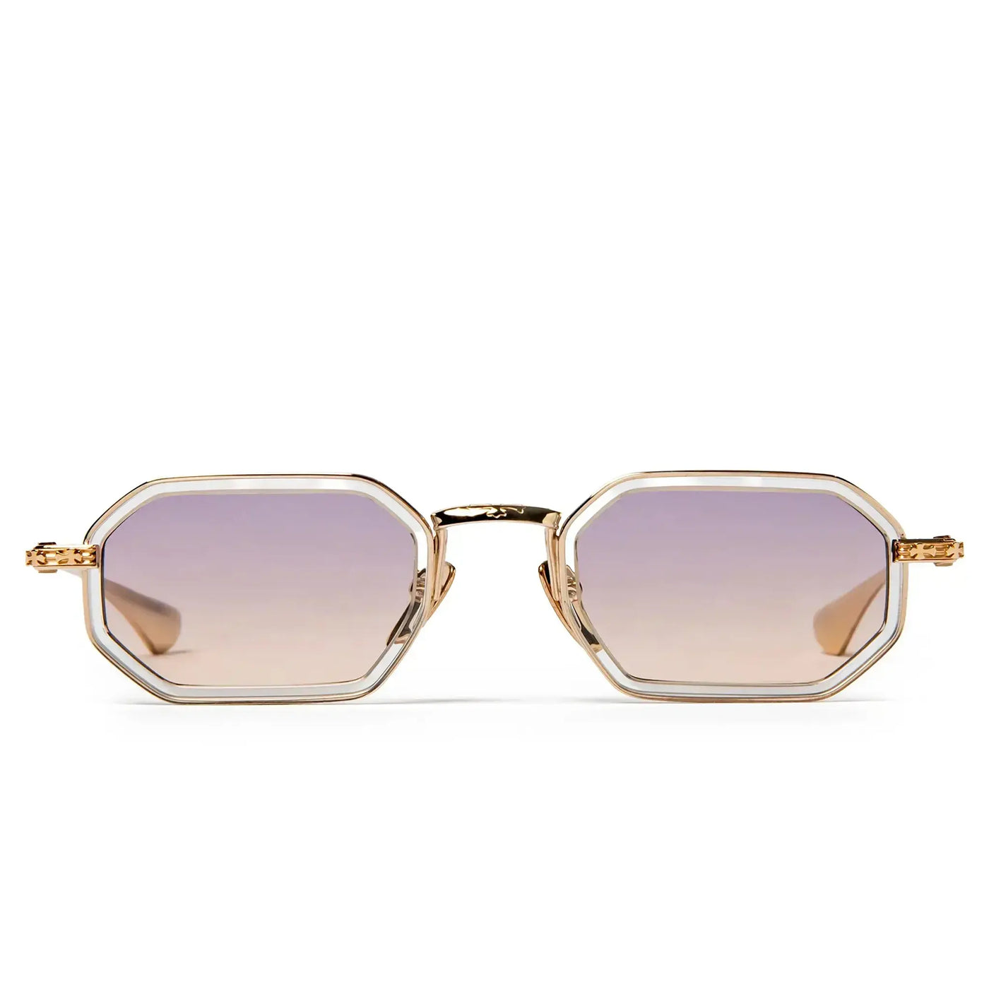 Lunettes de soleil Chrome Hearts Stylida Crystal Or Gradient — vue 2