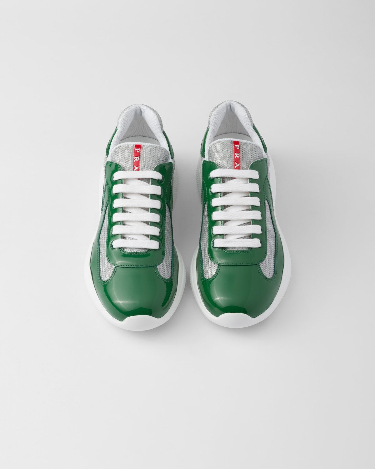 Baskets Prada Cup Vert — vue 3