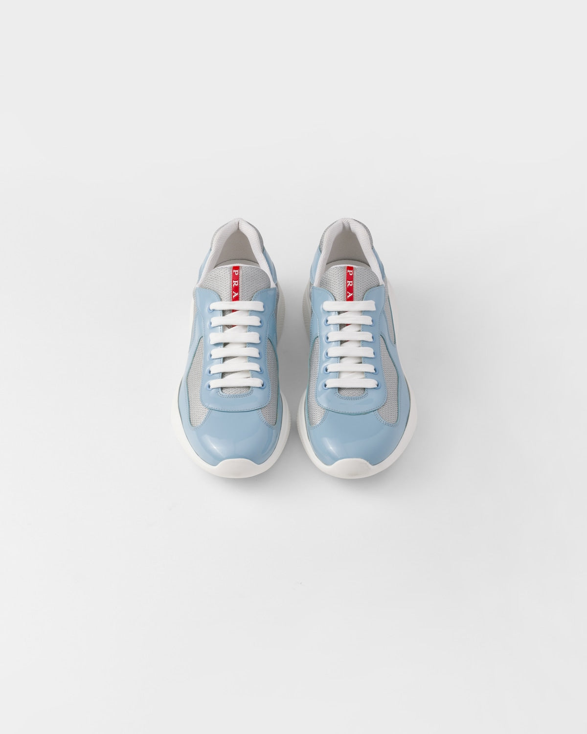 Baskets Prada Cup Celeste — vue 3