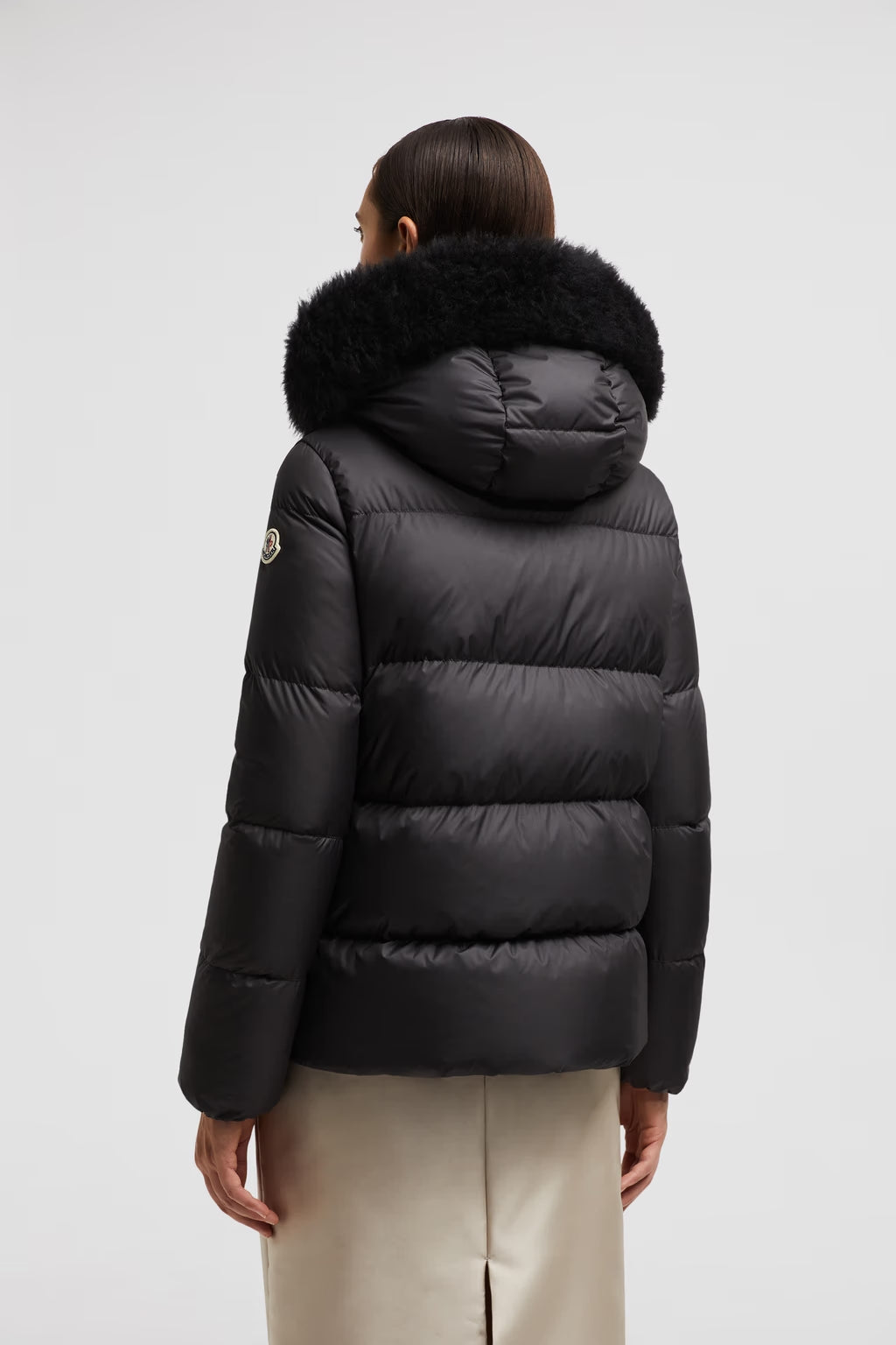 Doudoune Moncler Courte A Capuche Laichefur Noir — vue 3