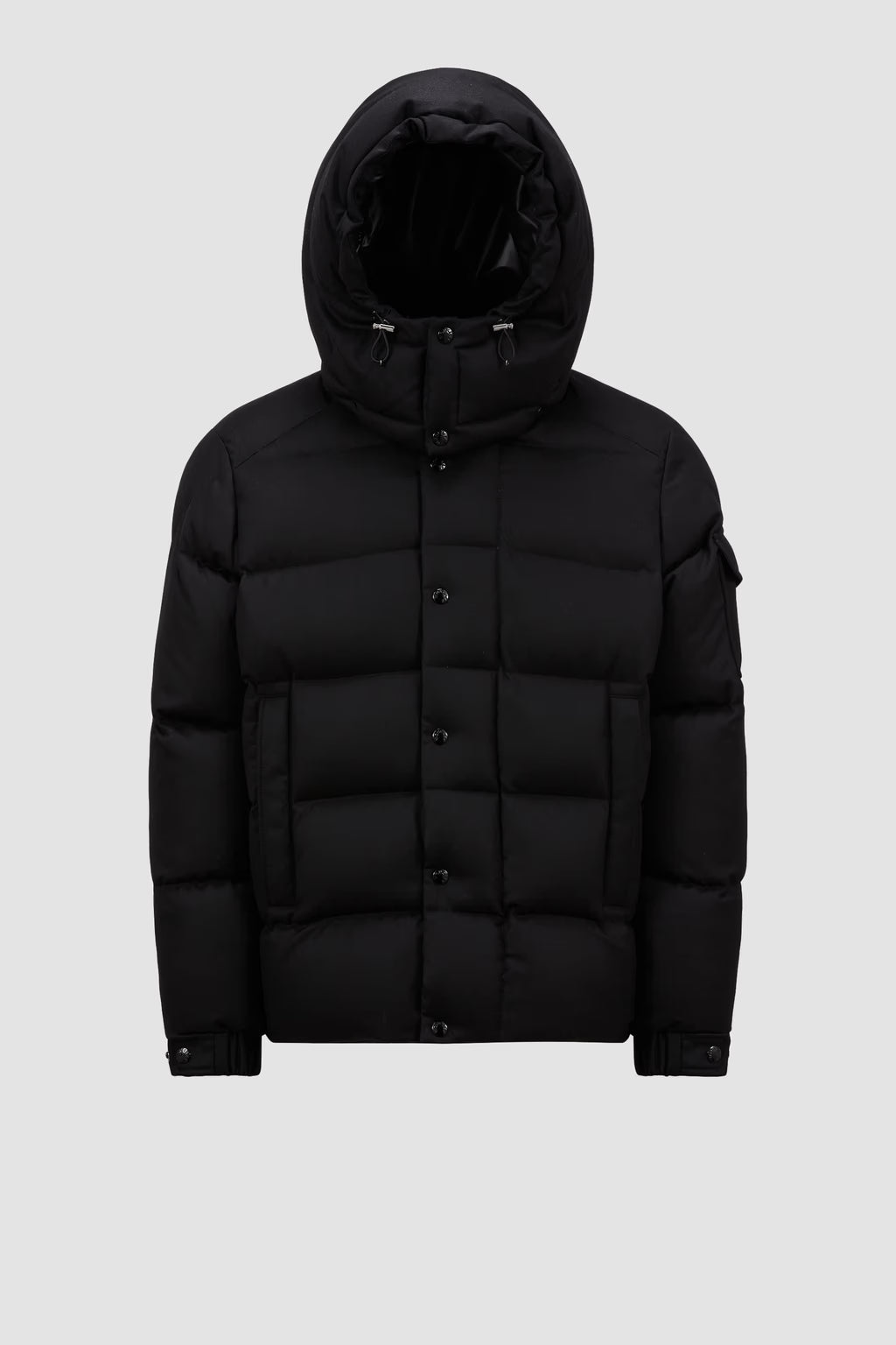 Doudoune Moncler Courte En Flanelle Vezere Noir — vue 2