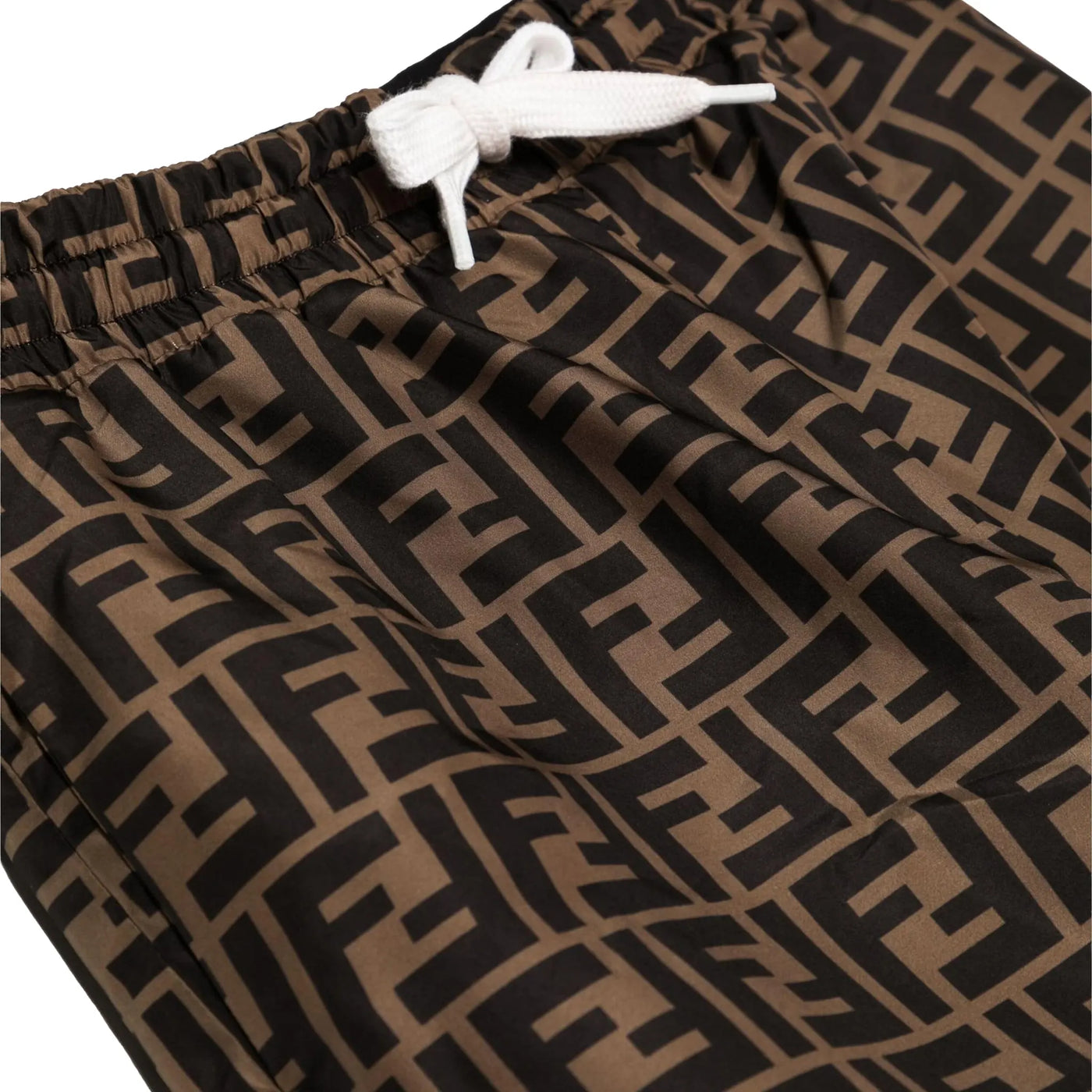 Jogging Fendi FF Logo Marron — vue 3