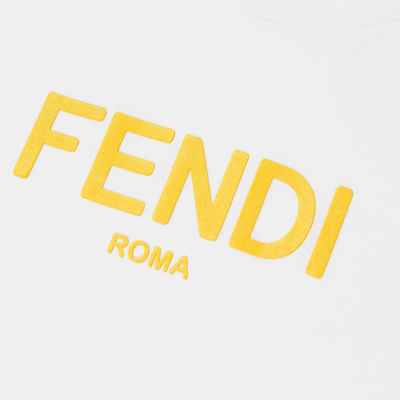 T-Shirt Fendi Logo Blanc — vue 3