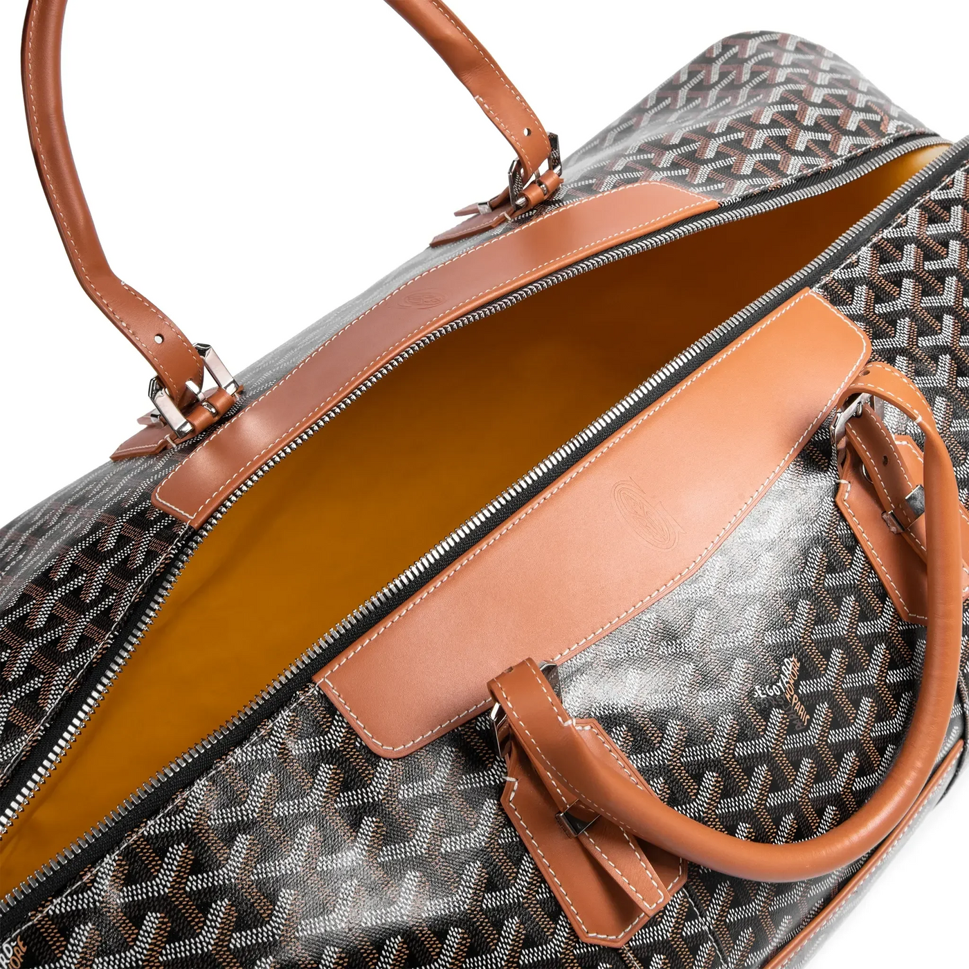 Sac Goyard Bowling 55 Noir Tan — vue 5