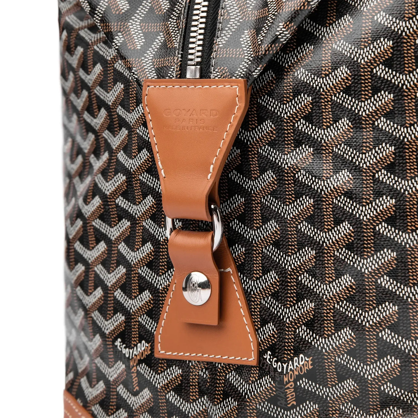 Sac Goyard Bowling 55 Noir Tan — vue 3