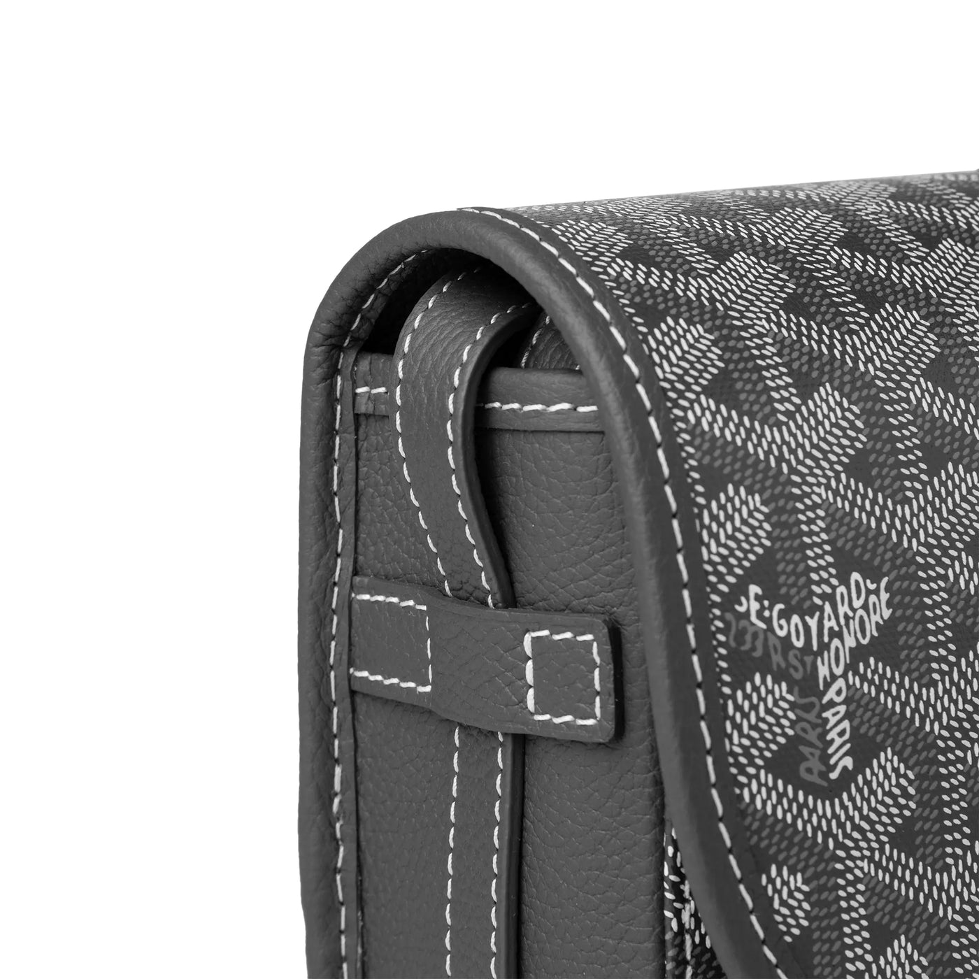 Sac à bandoulière Goyard Goyardine Belvedere II Gris PM Messenger — vue 4