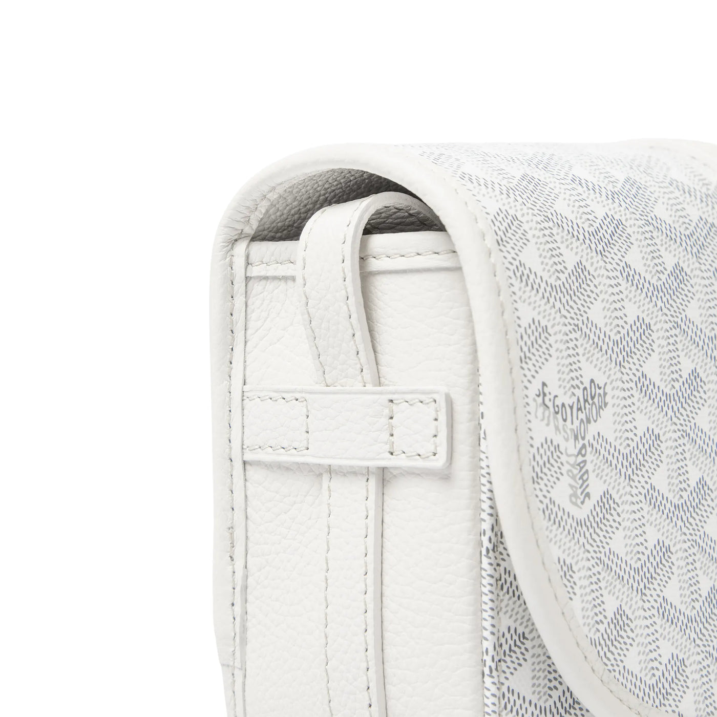 Sac à bandoulière Goyard Goyardine Belvedere II Blanc PM Messenger — vue 3