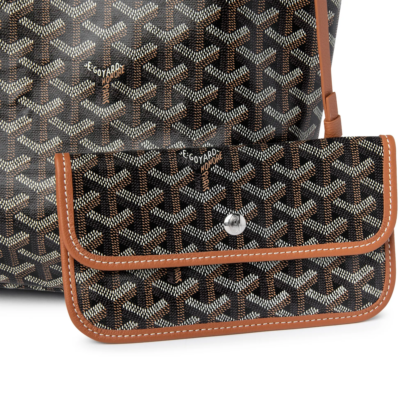 Cabas Goyard Saint Louis PM Noir Tan — vue 4